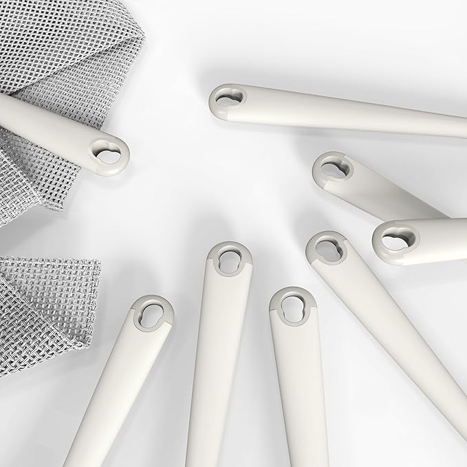 Thickened Silicone Kitchen Utensils Set, 600°F Heat Resistant Silicone Cooking Utensils, Spatula, Spoon, Whisk, Tongs, Kitchen Gadgets for Nonstick Cookware, Dishwasher Safe BPA Free (Cream White)