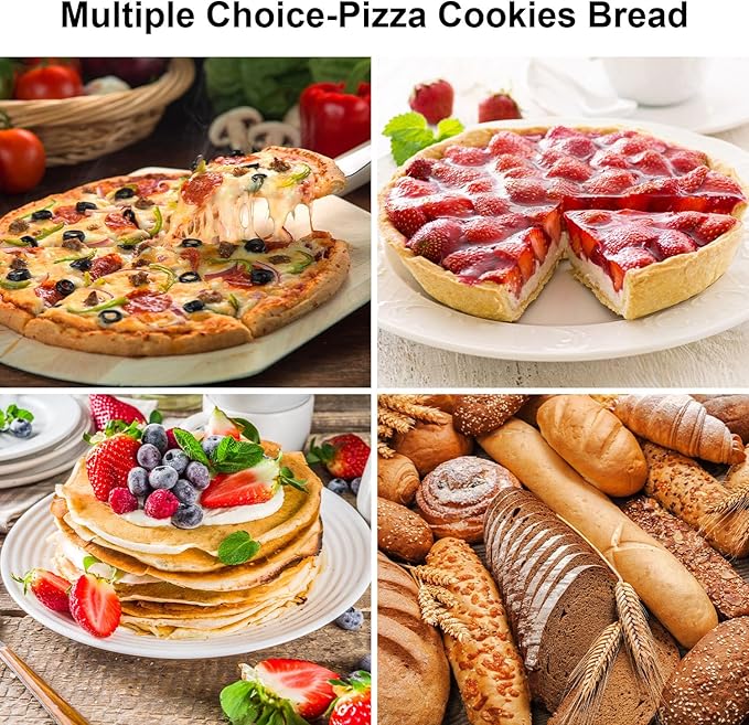 13" Square Pizza Stone Replacement for Ooni Koda Karu & Fyra 12, Cordierite Baking Pizza Stone for Ooni 12 Oven, for Most Grill & Oven, for Bread &Pizza