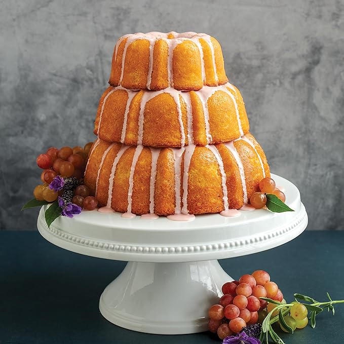 Nordic Ware Formed Bundt, Tiered 3-Piece Set, Twilight Blue