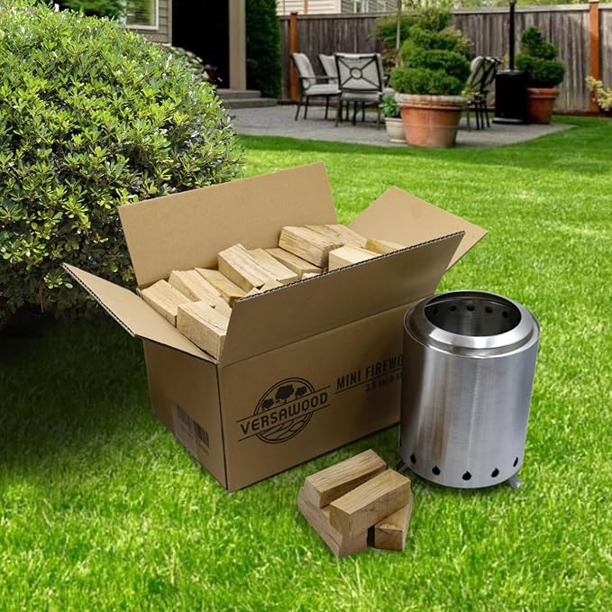 Pizza Oven Wood - Kiln-Dried Oak Wood for Pizza Ovens, 3.5-Inch Barkless Logs, Ideal for Ooni, Gozney, Solo Stove, and Other Wood-Fired Pizza Ovens, Grills, and Smokers - Approx. 10 lbs