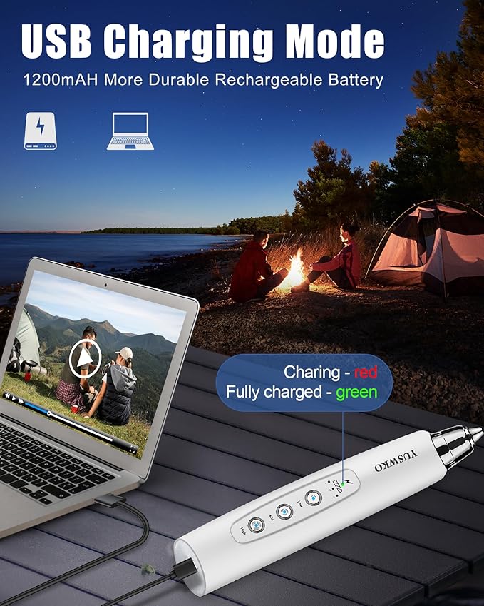 YUSWKO Rechargeable Milk Frother Handheld Frother Wand Drink Mixer for Coffee, Electric Whisk 3 Speed Adjustable, Coffee Foamer Maker with 3 Stainless Whisks Ideal Stirrers for Travel - White