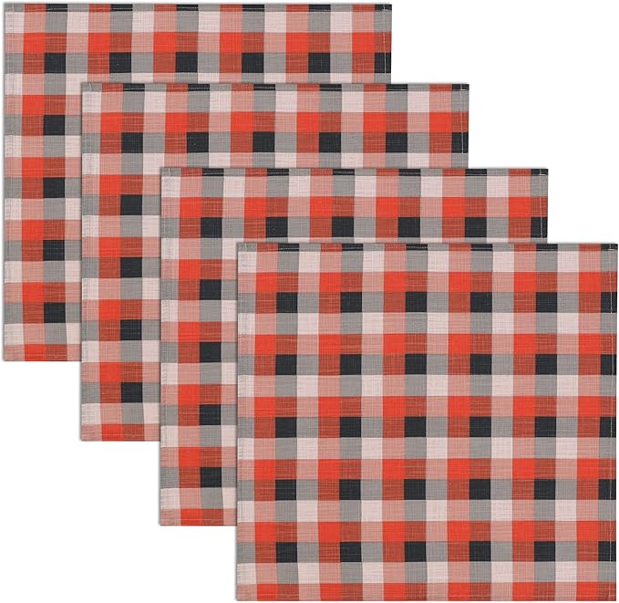 RUVANTI Cloth Napkins Set of 6 Cotton 100%, 18x18 Inches Napkins Cloth Washable, Soft, Absorbent. Cotton Napkins for Parties, Christmas, Thanksgiving, Weddings, Dinner Napkins Cloth - Play Box