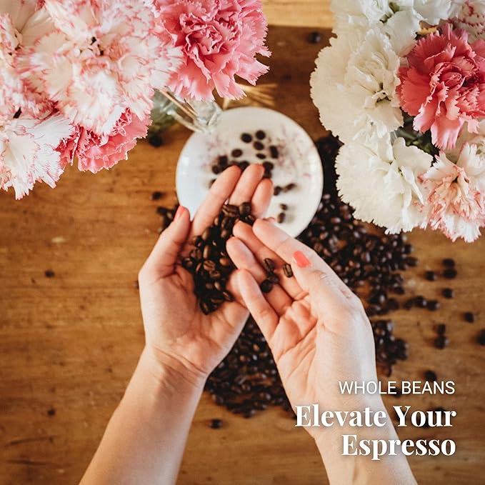 Caffe Vergnano 1882 Espresso Whole Bean Arabica Roast Coffee, 2.2 lb bag - Italian Medium Roast Coffee Beans with notes of Chocolate, Nuts & Caramel, Intensity 7/10-1000g Bag