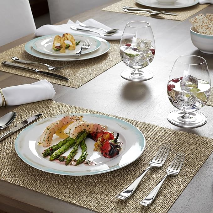 Oneida Moda Flatware Set | Stainless Steel | Service for 12 | 65-Piece, Pack of 2