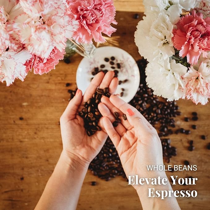 Caffe Vergnano 1882 Espresso Whole Bean Arabica Roast Coffee, 1.1 lb bag - Italian Medium Roast Coffee Beans with notes of Chocolate, Nuts & Caramel, Intensity 7/10-500g Bag