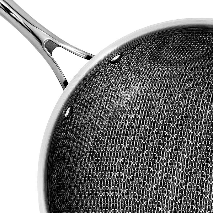 DELUXE Hybrid Ceramic Nonstick12 Inch Wok, Stay-Cool Handle,Dishwasher Oven Safe, Induction Ready, PFOA Free Compatible with All Cooktops