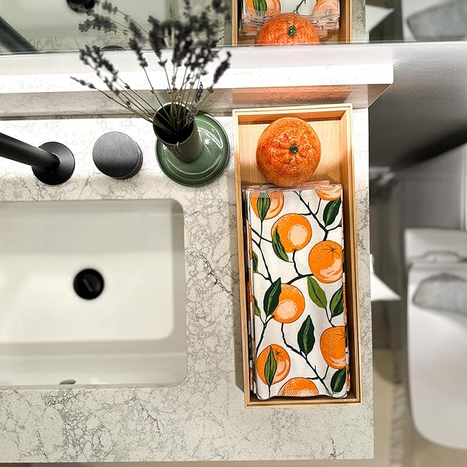 Reusable Paper Towels - 10 Pack - Roll of Washable Cotton Cloth Paper Towels - Paperless Reusable Napkins Cloth Washable - Absorbent + Long Lasting - Zero Waste Products - (Valencia)