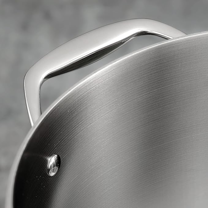 Tramontina Signature Tri-Ply Clad Stainless Steel 4-Quart Sauce Pan with Lid, Induction-Ready, Dishwasher-Safe, NSF-Certified, Made in Brazil