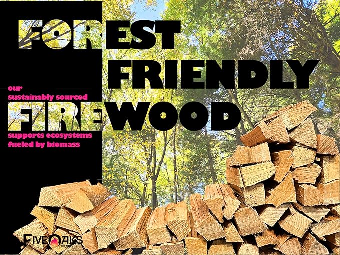 Pizza Oven Wood Kiln Dried Mini Split Oak 8"" inch Long Pizza Wood for Cooking, Grilling or Smoking 1,248 cu. in. of Oak Wood for Mini Wood Stove Cooking Wood, Smoking Wood, Brown