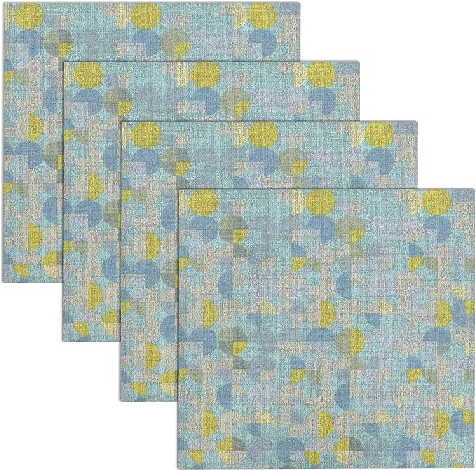 RUVANTI Cloth Napkins Set of 6 Cotton 100%, 18x18 Inches Napkins Cloth Washable, Soft, Absorbent. Cotton Napkins for Parties, Christmas, Thanksgiving, Weddings, Dinner Napkins Cloth - Quarterly